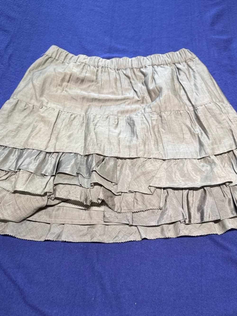Tiered Ruffle Women's Skirt - Army Green